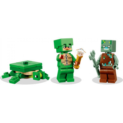 Конструктор Lego Minecraft Пляжний будинок у формі черепахи 234 деталей (21254) фото №3