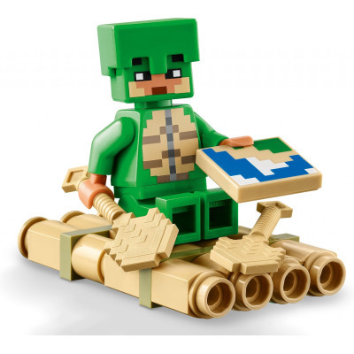 Конструктор Lego Minecraft Пляжний будинок у формі черепахи 234 деталей (21254) фото №6