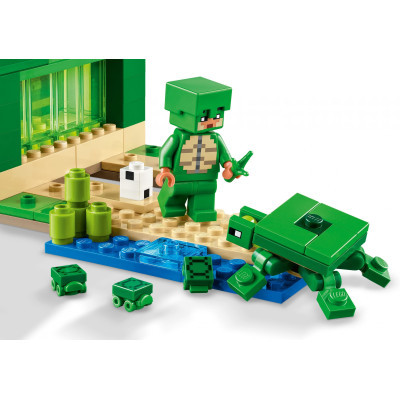 Конструктор Lego Minecraft Пляжний будинок у формі черепахи 234 деталей (21254) фото №7