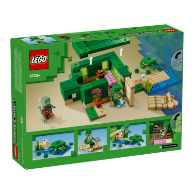 Конструктор Lego Minecraft Пляжний будинок у формі черепахи 234 деталей (21254) фото №9