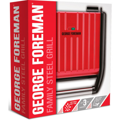 Гриль Russell Hobbs George Foreman 25040-56 Steel Grill Red l Medium фото №12