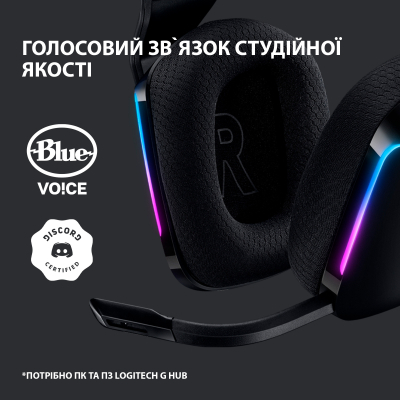 Навушники Logitech G733 Lightspeed Wireless RGB Gaming Headset Black (981-000864) фото №9