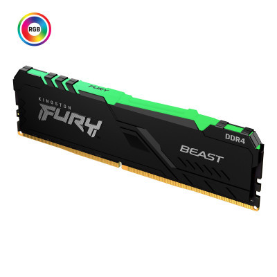 Модуль пам'яті для комп'ютера  DDR4 32GB 3200 MHz Fury Beast RGB  (KF432C16BBA/32)