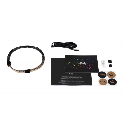 Гирлянда Twinkly Smart LED Line RGB удлинитель TWL100STW-BEU 1,5м, Gen II, IP (TWL100ADP-B) фото №5