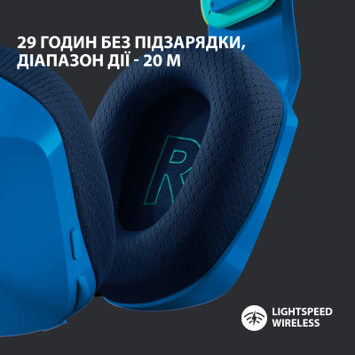 Навушники Logitech G733 Lightspeed Wireless RGB Gaming Headset Blue (981-000943) фото №3