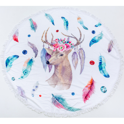 Рушник MirSon пляжное №5050 Summer Time Fallow-deer 150x150 см (2200003180633)