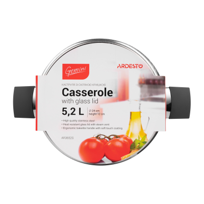 Кастрюля Ardesto Gemini Trento AR3652G фото №4