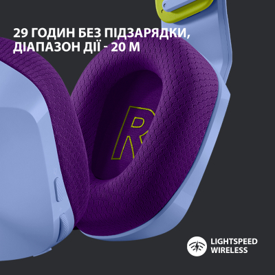 Наушники Logitech G733 Lightspeed Wireless RGB Gaming Headset Lilac (981-000890) фото №3