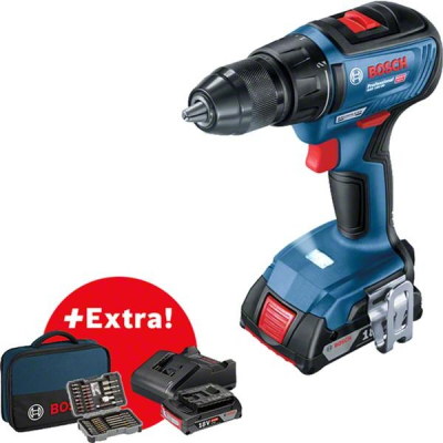 Шуруповерт Bosch 0.601.9H5.004 GSR 18 V-50, 18V, 2*2 Ач, 28/50/50 Нм, 460/1800 об/хв, 1кг, кейс, ЗУ, аксесуа фото №3