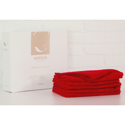 Рушник MirSon набор банный №5070 Elite SoftNess Bordo 70х140 6 шт (2200003524109)