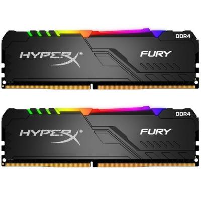 Модуль памяти для компьютера Kingston DDR4 16GB (2x8GB) 3200 MHz HyperX FURY RGB  (HX432C16FB3AK2/16)