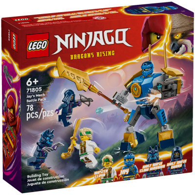 Конструктор Lego NINJAGO Бойовий набір робота Джея 78 деталей (71805)