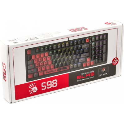 Клавиатура A4Tech Bloody S98 RGB BLMS Red Switch USB Sports Red (Bloody S98 Sports Red) фото №10