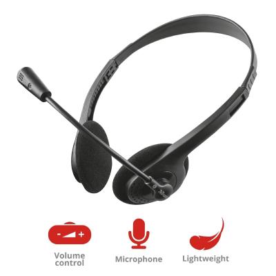 Навушники Trust Primo Chat 3.5mm BLACK (21665) фото №6