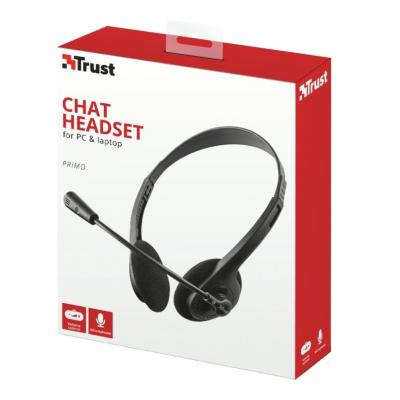 Навушники Trust Primo Chat 3.5mm BLACK (21665) фото №7