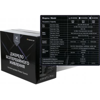 Источник бесперебойного питания Vinga LED 650VA metal case with USB (VPE-650PRMU) фото №6