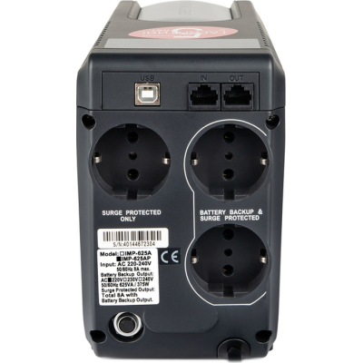 Джерело безперебійного живлення Powercom IMP-625AP Schuko фото №3