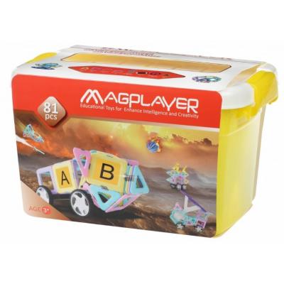Конструктор Magplayer Конструктор  магнитный набор бокс 81 эл (MPT2-81)