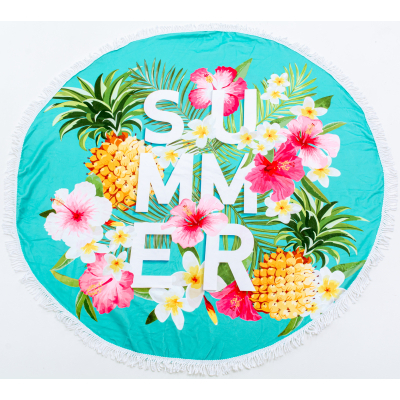 Рушник MirSon пляжное №5055 Summer Time Garden stuff 150x150 см (2200003180695)