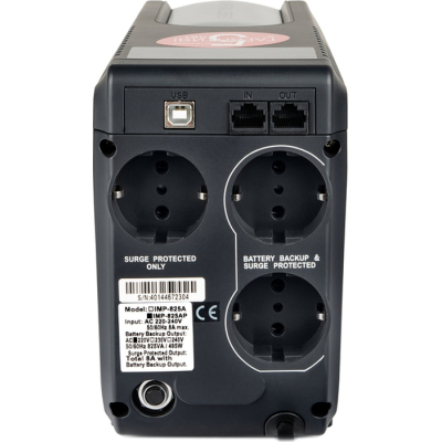 Источник бесперебойного питания Powercom IMP-825AP Schuko фото №3