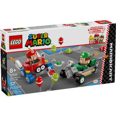 Конструктор Lego Super Mario Mario Kart – Baby Mario vs. Baby Luigi (72034)