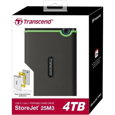 Зовнішній жорсткий диск Transcend 2.5" 4TB  (TS4TSJ25M3S) фото №3