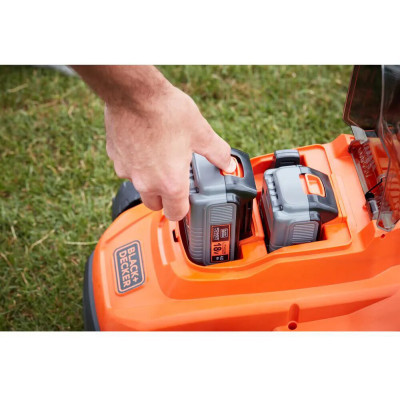 Газонокосарка Black&Decker акумуляторна 2 АКБ и ЗУ (BCMW33184L2) фото №4