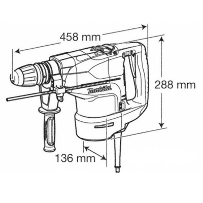 Перфоратор Makita HR4501C SDS-MAX (HR4501C) фото №2