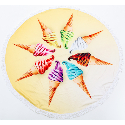 Рушник MirSon пляжное №5057 Summer Time Icecreams 150x150 см (2200003180718)