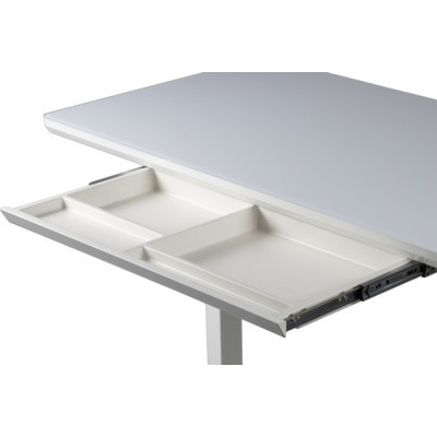 Комп'ютерний стіл Barsky StandUp white glass 1200*600 (BST-12new) фото №11