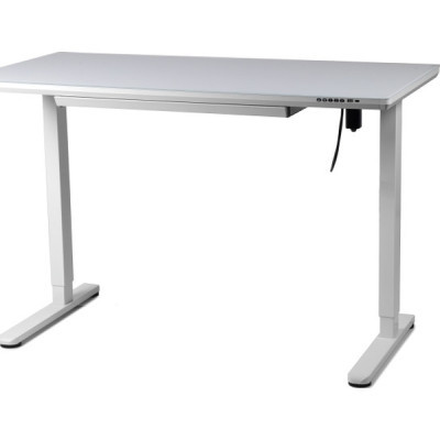 Комп'ютерний стіл Barsky StandUp white glass 1200*600 (BST-12new) фото №3