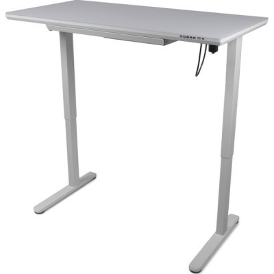 Комп'ютерний стіл Barsky StandUp white glass 1200*600 (BST-12new) фото №4