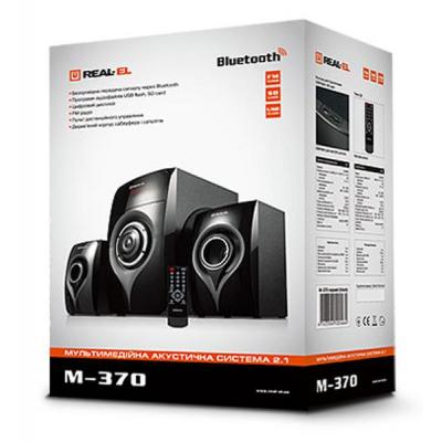 Акустическая система REAL-EL M-370 black фото №8