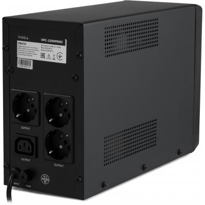 Джерело безперебійного живлення Vinga LED 1200VA ( VPC-1200PRM3 ) (VPC-1200PRM3) фото №4