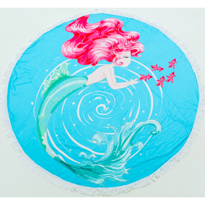 Рушник MirSon пляжное №5058 Summer Time Mermaid 150x150 см (2200003180848)