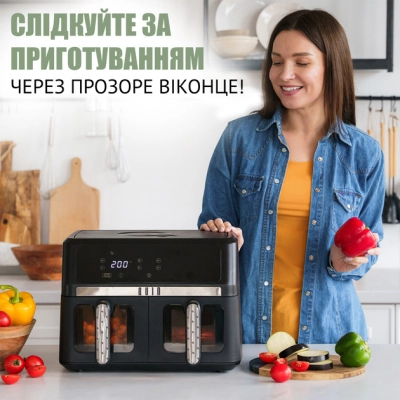 Мультипіч QUIN Air Fryer Dual Zone (YJ-1102AV) фото №5