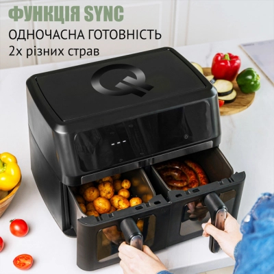 Мультипіч QUIN Air Fryer Dual Zone (YJ-1102AV) фото №7