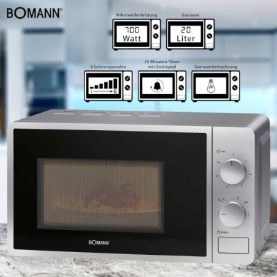 Микроволновая печь Bomann MW6014CB silver фото №3