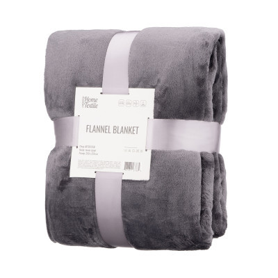 Плед Ardesto Flannel, темно-сірий, 200x220 см (ART0213SB)