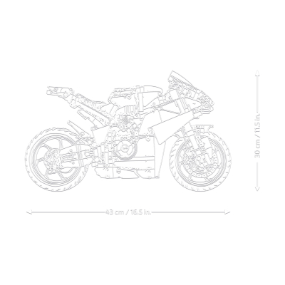 Конструктор Lego Technic Мотоцикл Ducati Panigale V4 S (42202) фото №7