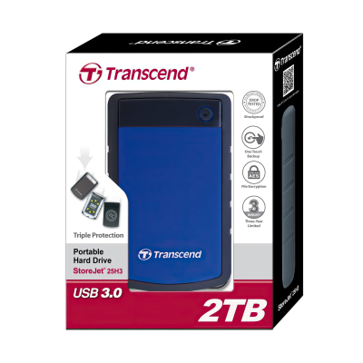 Внешний жесткий диск Transcend 2.5" 2TB  (TS2TSJ25H3B) фото №4