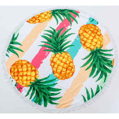 Рушник MirSon пляжное №5060 Summer Time Pineapple 150x150 см (2200003180862)