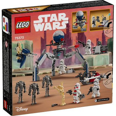 Конструктор Lego Star Wars Клони-піхотинці й Бойовий дроїд. Бойовий набір 215 деталей (75372) фото №6
