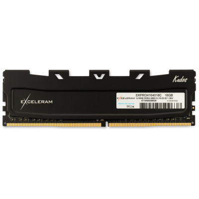 Модуль памяти для компьютера Exceleram DDR4 16GB 4000 MHz Black Kudos PRO  (EKPRO4164018C)