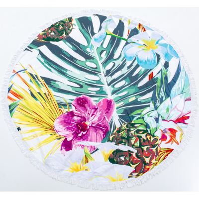 Рушник MirSon пляжное №5062 Summer Time Tropic 150x150 см (2200003180886)