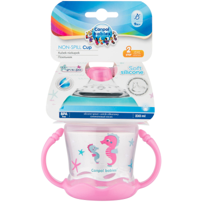 Пляшечка для годування Canpol babies Поильник-непроливайка  Sweet fun 180 мл (57/300_pin) фото №7