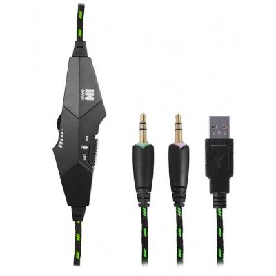 Наушники Gemix N2 LED Black-Green Gaming фото №4