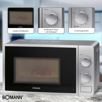 Микроволновая печь Bomann MWG6015CB silver фото №3