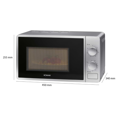 Микроволновая печь Bomann MWG6015CB silver фото №6