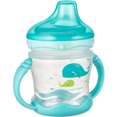 Пляшечка для годування Canpol babies Поильник-непроливайка  Sweet fun 180 мл синяя (57/300_blu) фото №2